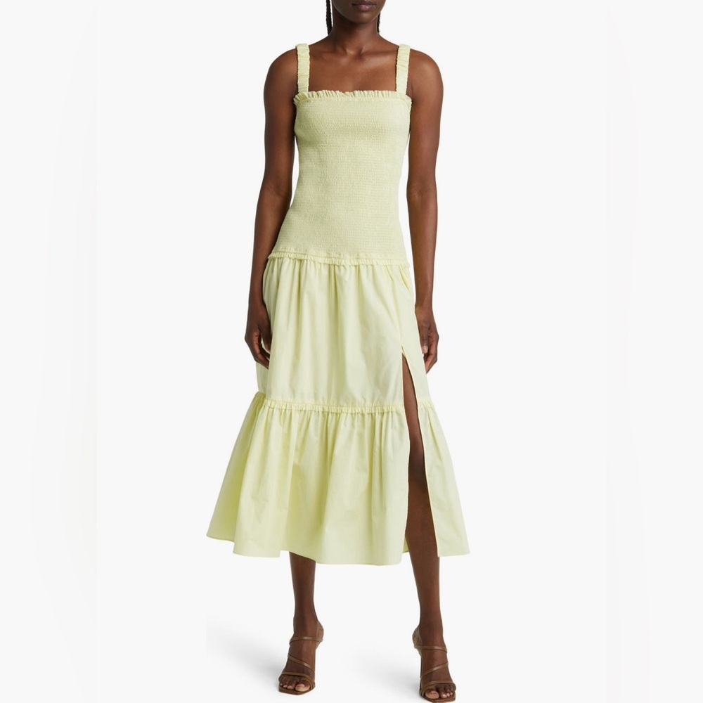 FLORET STUDIO Smoked Body Tiered Dress